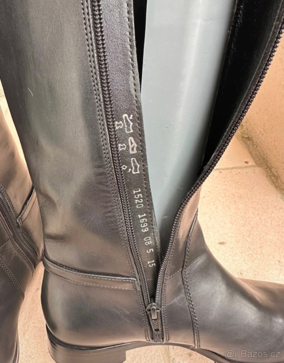 Kožené kozačky Högl - 5
