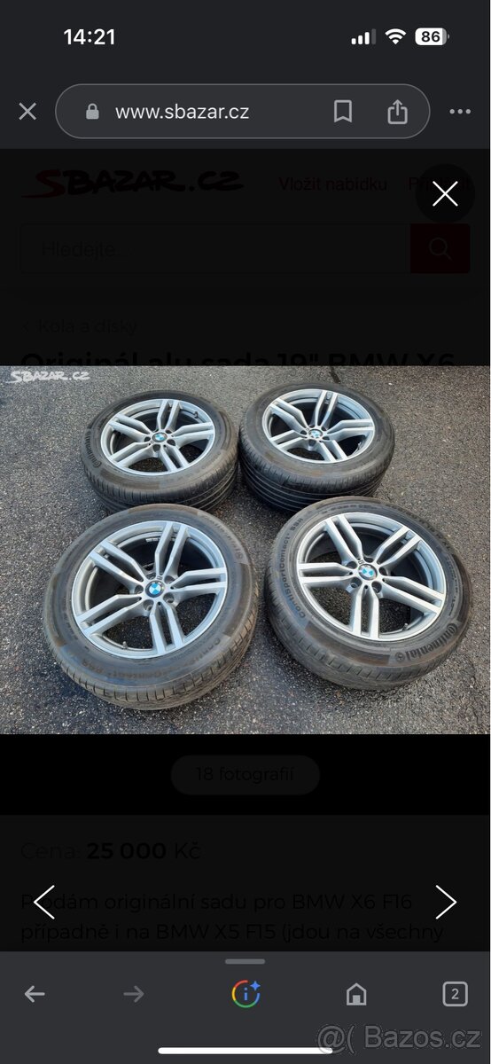 BMW x5 kola 19” - 5