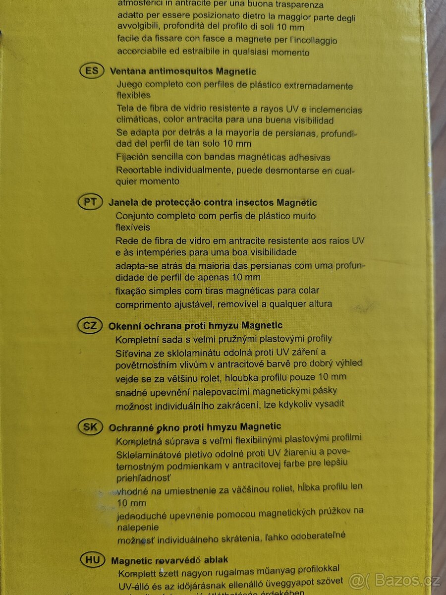 2x magnetická síť proti hmyzu do oken Schellenberg, 120x120 - 5