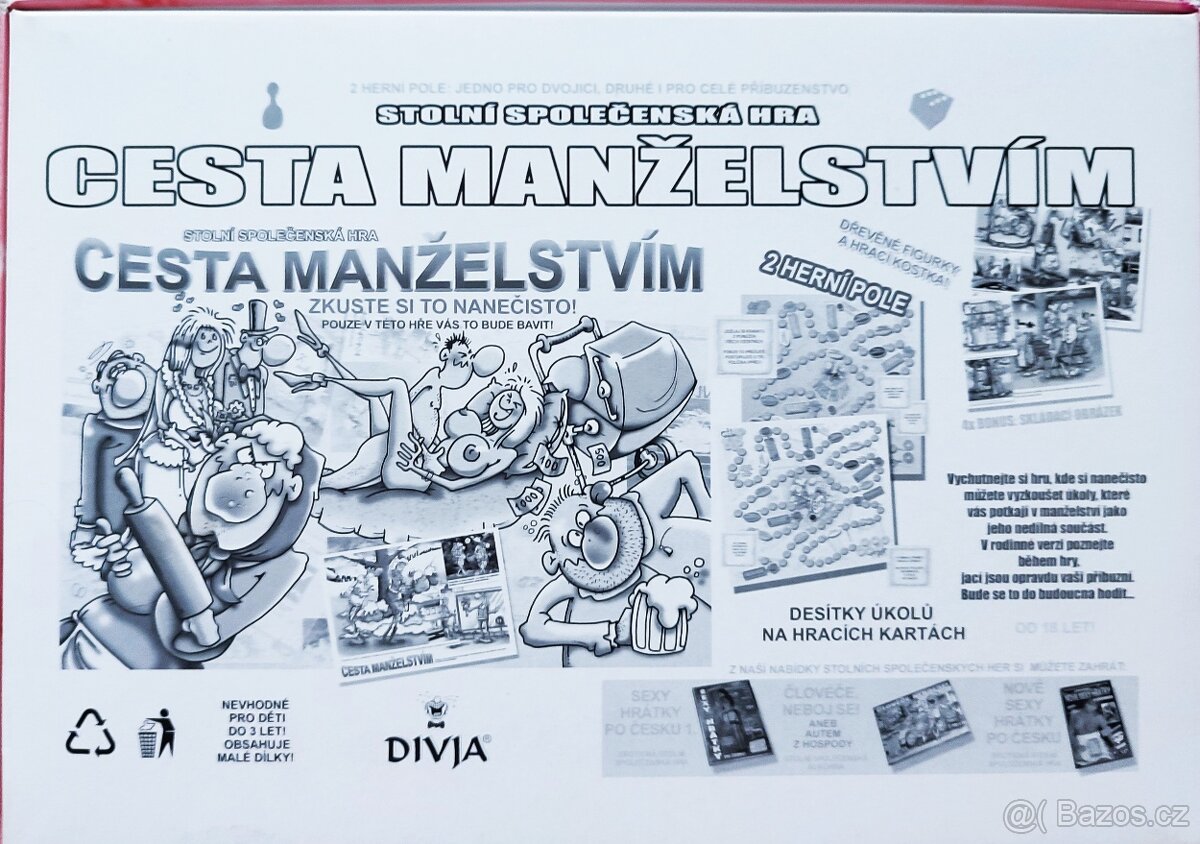 Zábavná hra pro dospělé Cesta manželstvím - 5