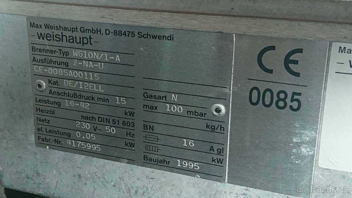 Plynový kotel Weishaup + boiler - 5