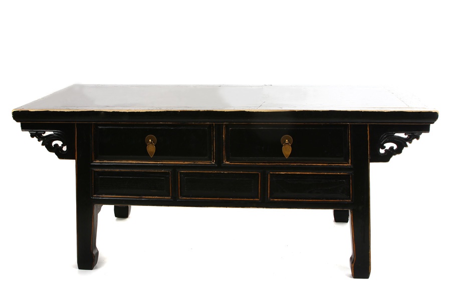 Retro čínský stolek - orientální antique - 5