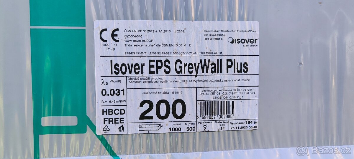 Isover EPS GreyWall Plus 200mm - 5