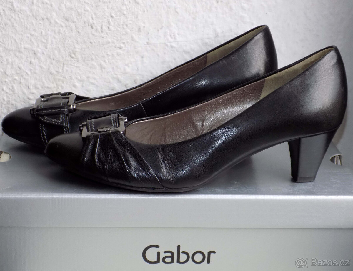 Luxusní kožené kvalitni botky GABOR VEL. 4 ½ 4,5 37 ½ 37,5 - 5