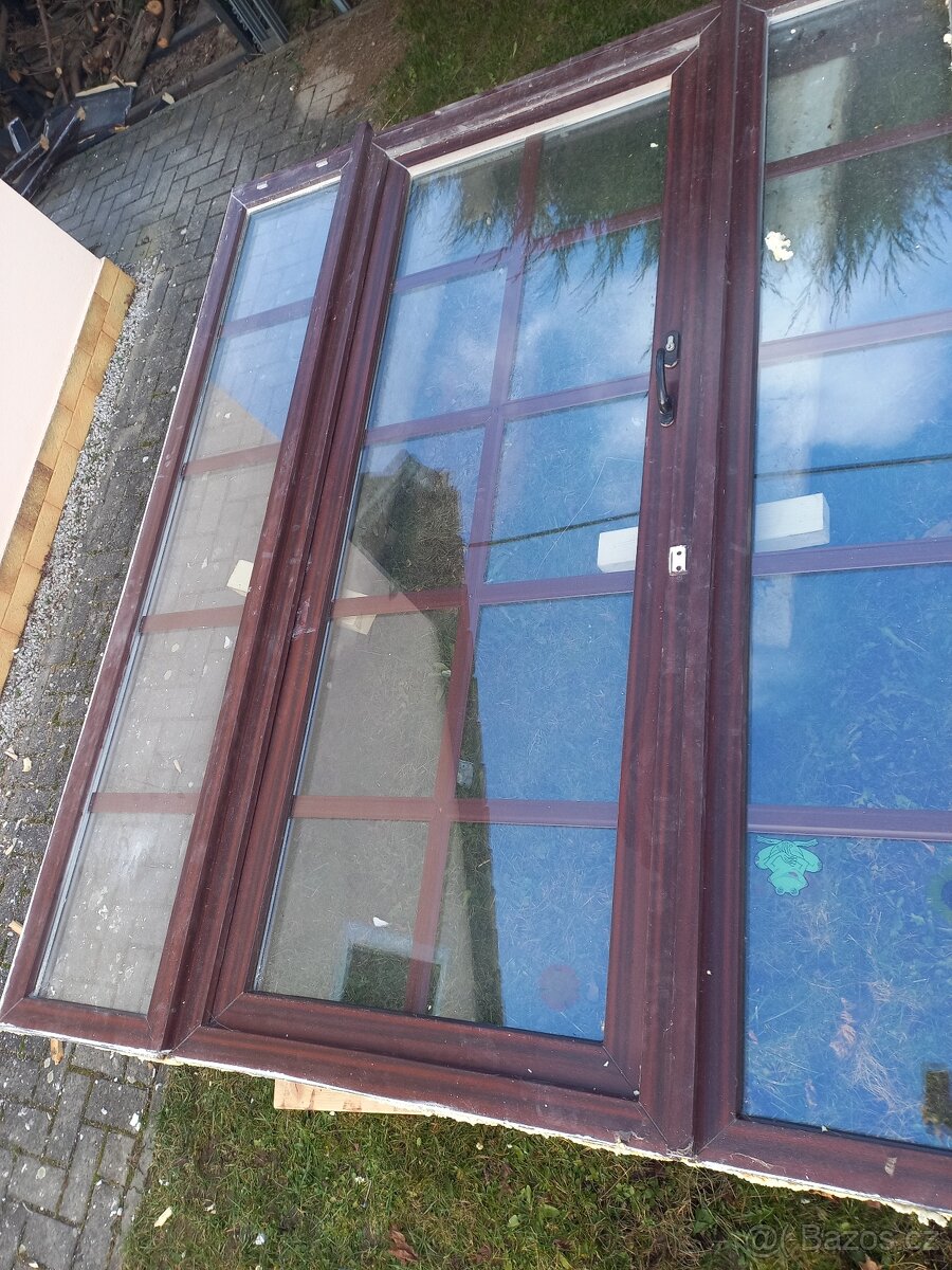 Plastove balkonové dveře 237x200cm dvojsklo - 5