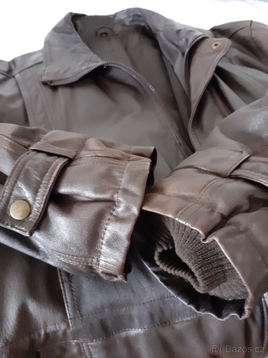 Pánská kožená bunda vel. 54 - 5