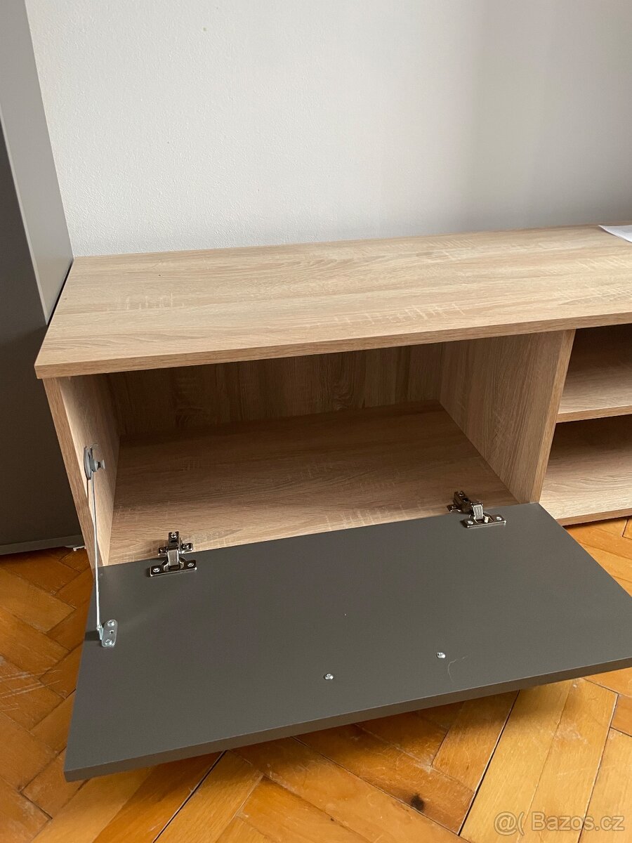 Obývací stěna BITTER grafit/dub sonoma - 5