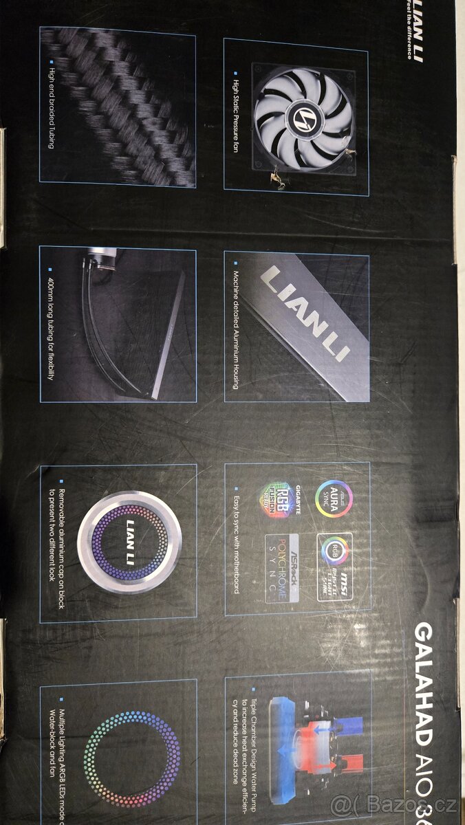 Vodní chladič LIAN LI GALAHAD AIO 360 RGB WHITE - 5