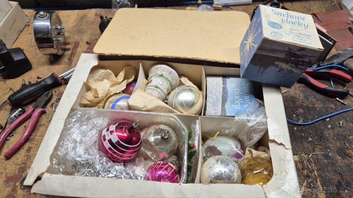 Retro vánoční ozdoby 1 - 5