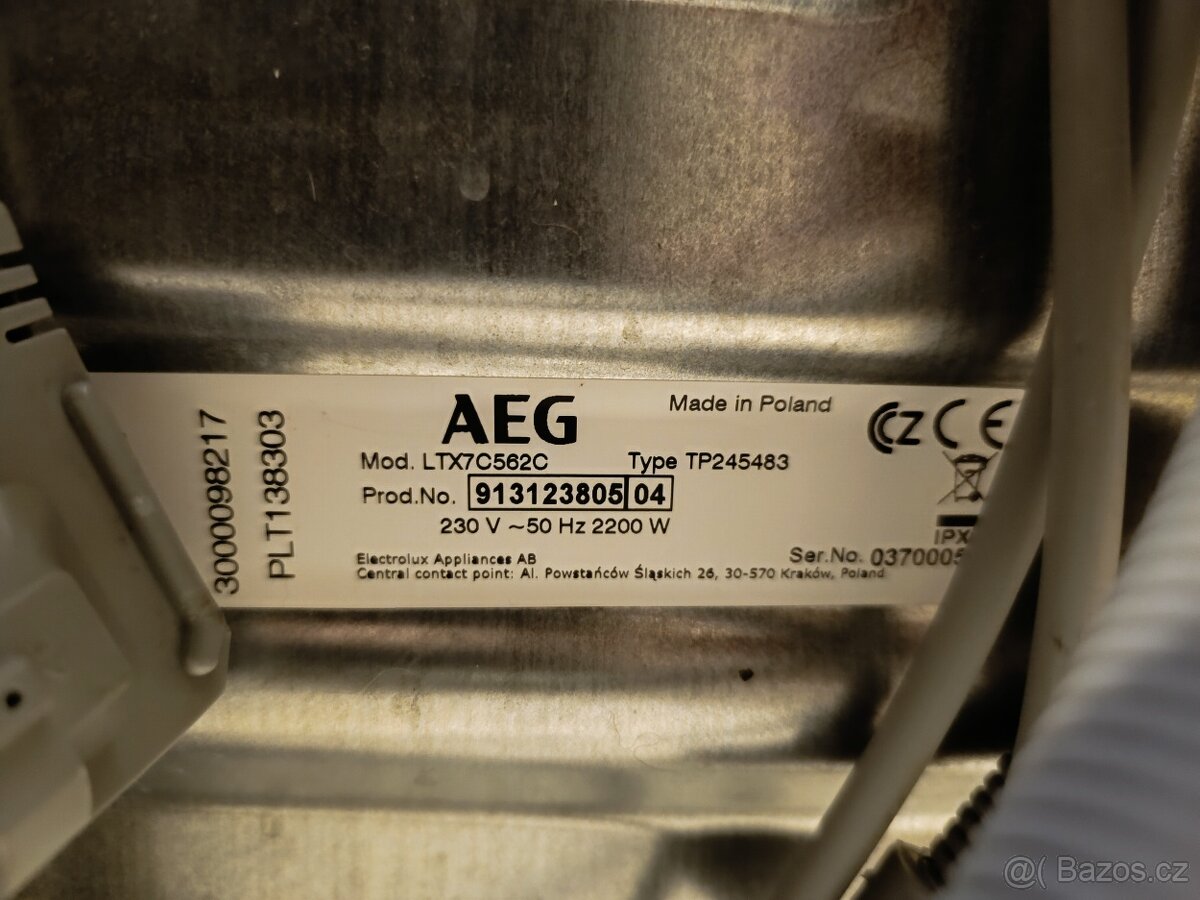 Parní pračka AEG na 6 kg, TOP stav - 5