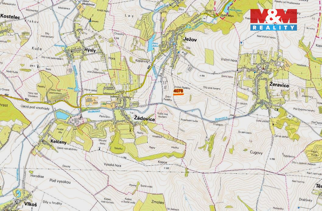 Prodej pole, 819 m², Ježov - 5