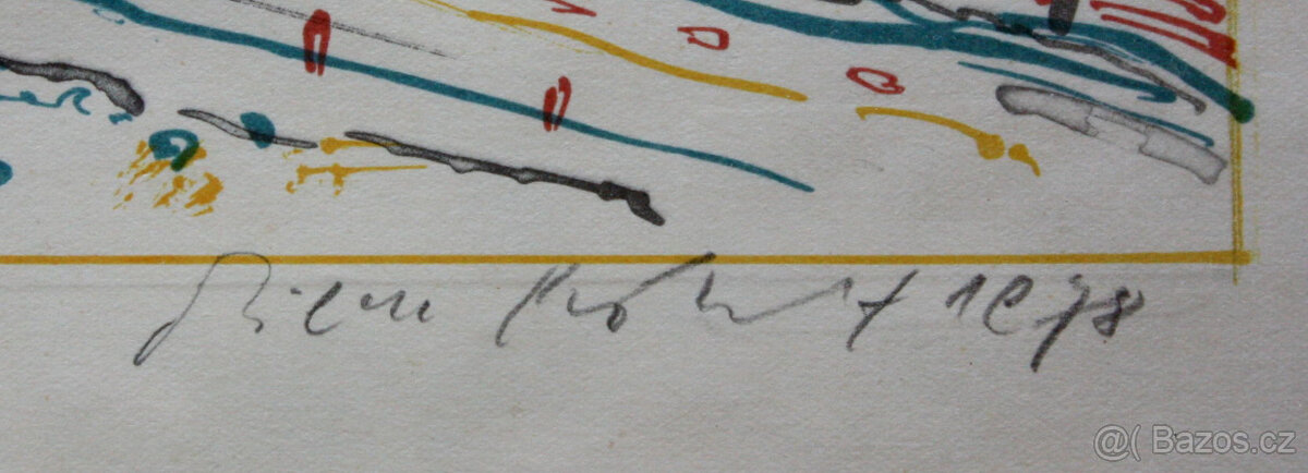 Čestné uznání kamenolom Blatná 1978 grafika - 5