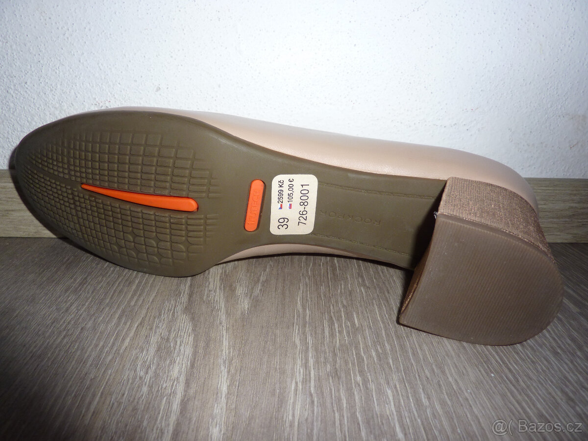 Kožené starorůžové lodičky zn. Rockport, vel. 39 - 5