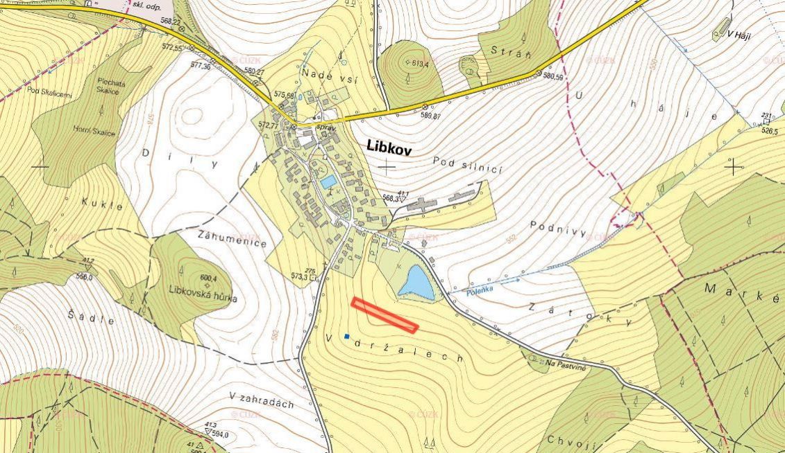 Pozemek, bydlení, prodej, Libkov, Domažlice - 5