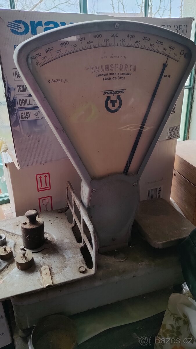 Stará kupecká váha TRANSPORTA - 5