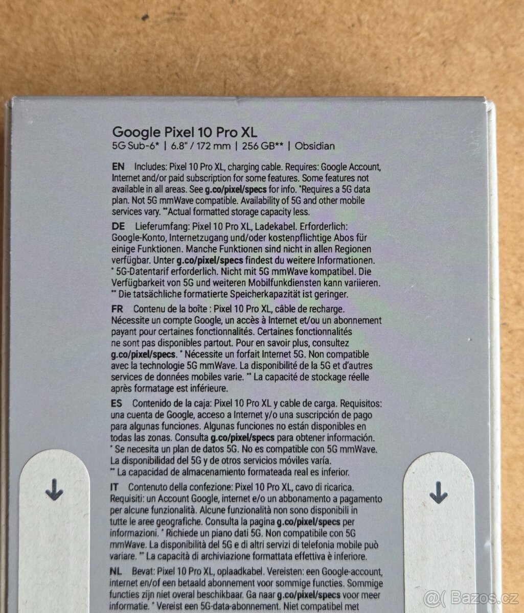 Google Pixel 10 Pro XL 256B Obsidian NEROZBALENÝ - 5