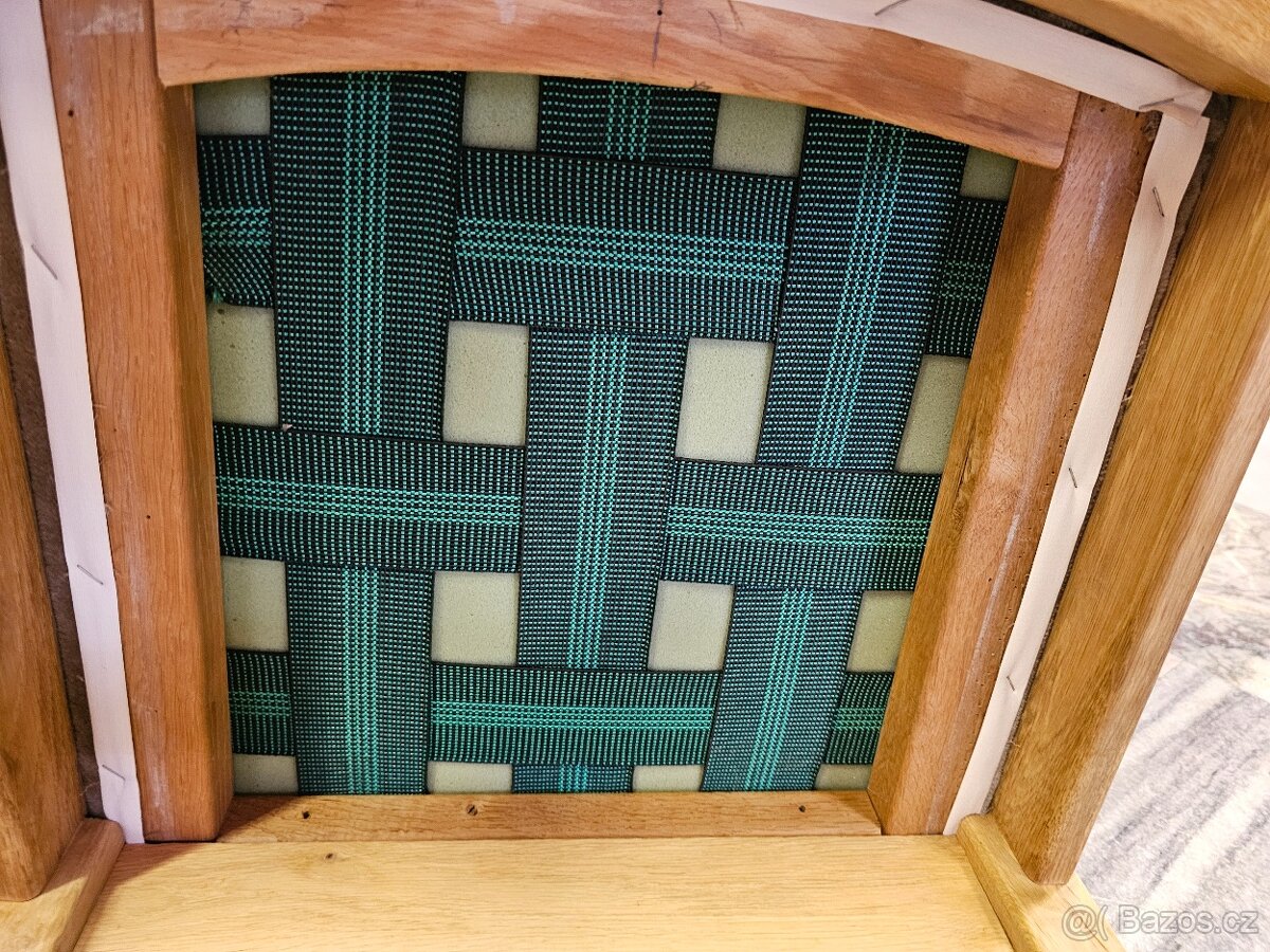 ...Zamluveno...Celodřevený Stůl Dub 6 x židle - 5