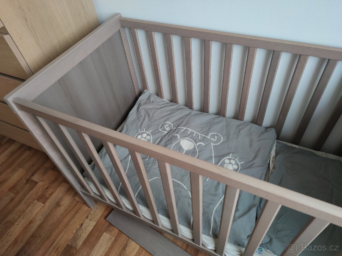 Dětská postýlka a přebalovací pult SUNDVIK IKEA - 5