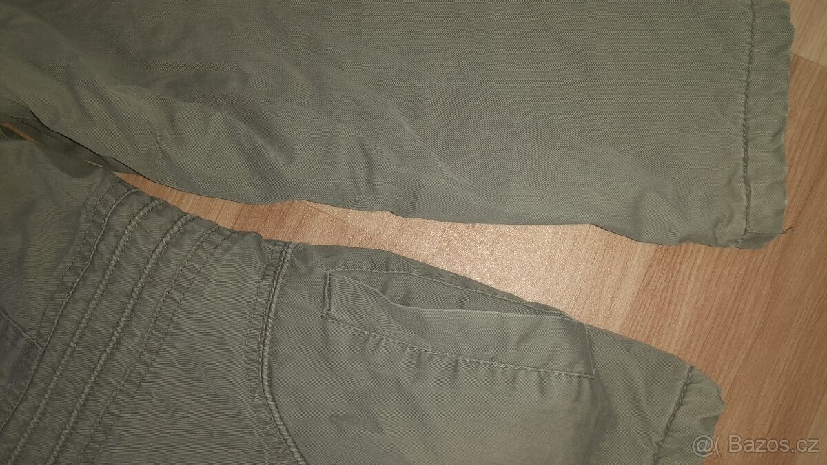 Khaki bunda, kabátek vel. 152 - 158 - 5