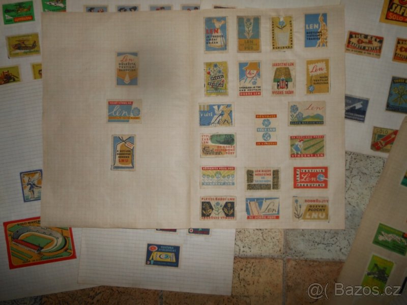 Nálepkové etikety pro sirkové krabičky. - 5