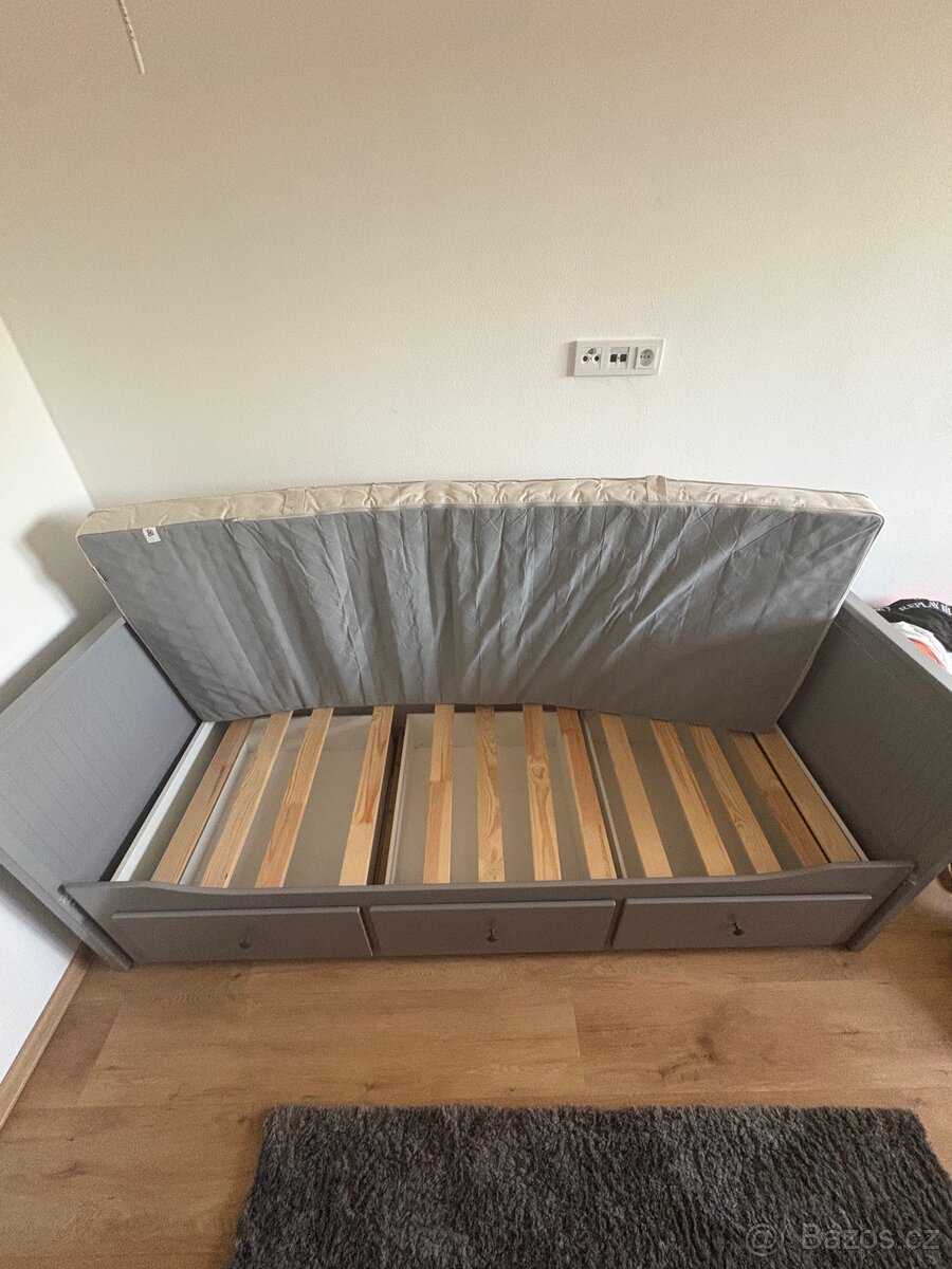 Rozkládací postel IKEA s 2x matracemi - 5