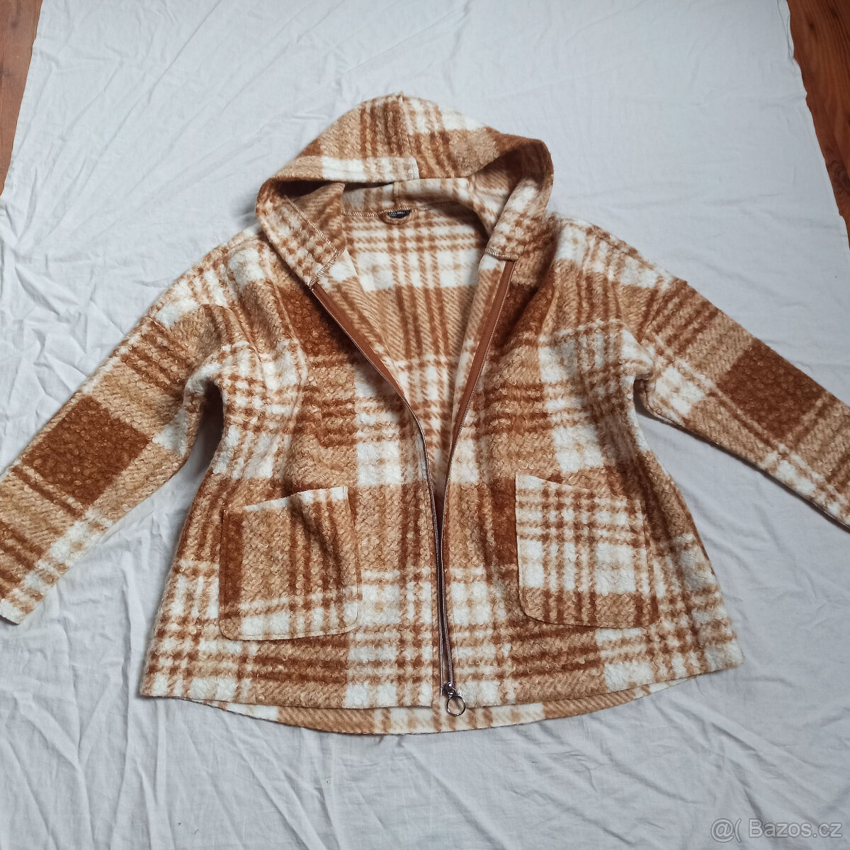 NOVÝ dámský podzimní kabátek s kapucí XL - XXL - 5