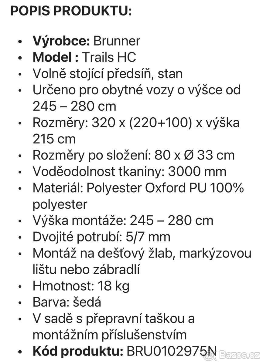 Nafukovací předstan na dodávku - 5