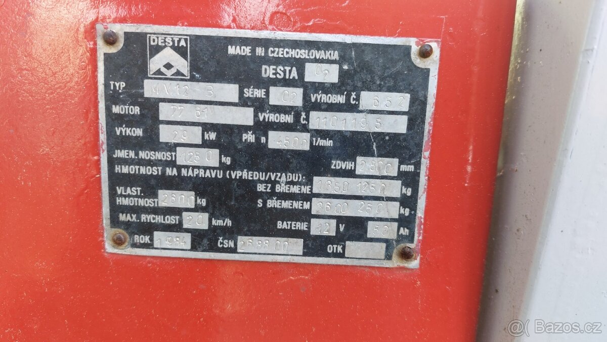 Vysokozdvižný vozík DESTA MV12 - B - 5