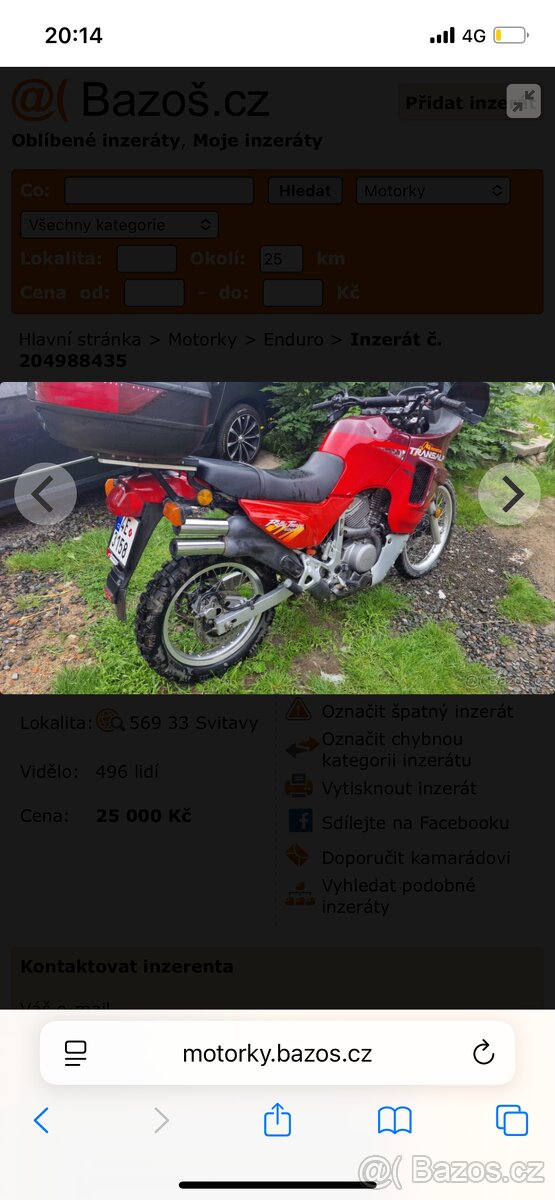 Honda transalp xl600v
