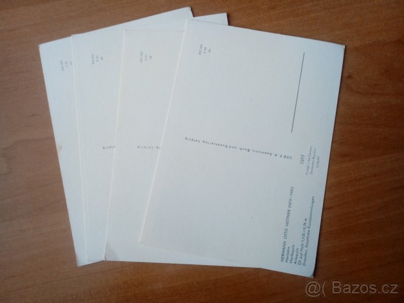 Německé uměl.pohlednice-Hetner,Sterl,Gogh,Muller - 5