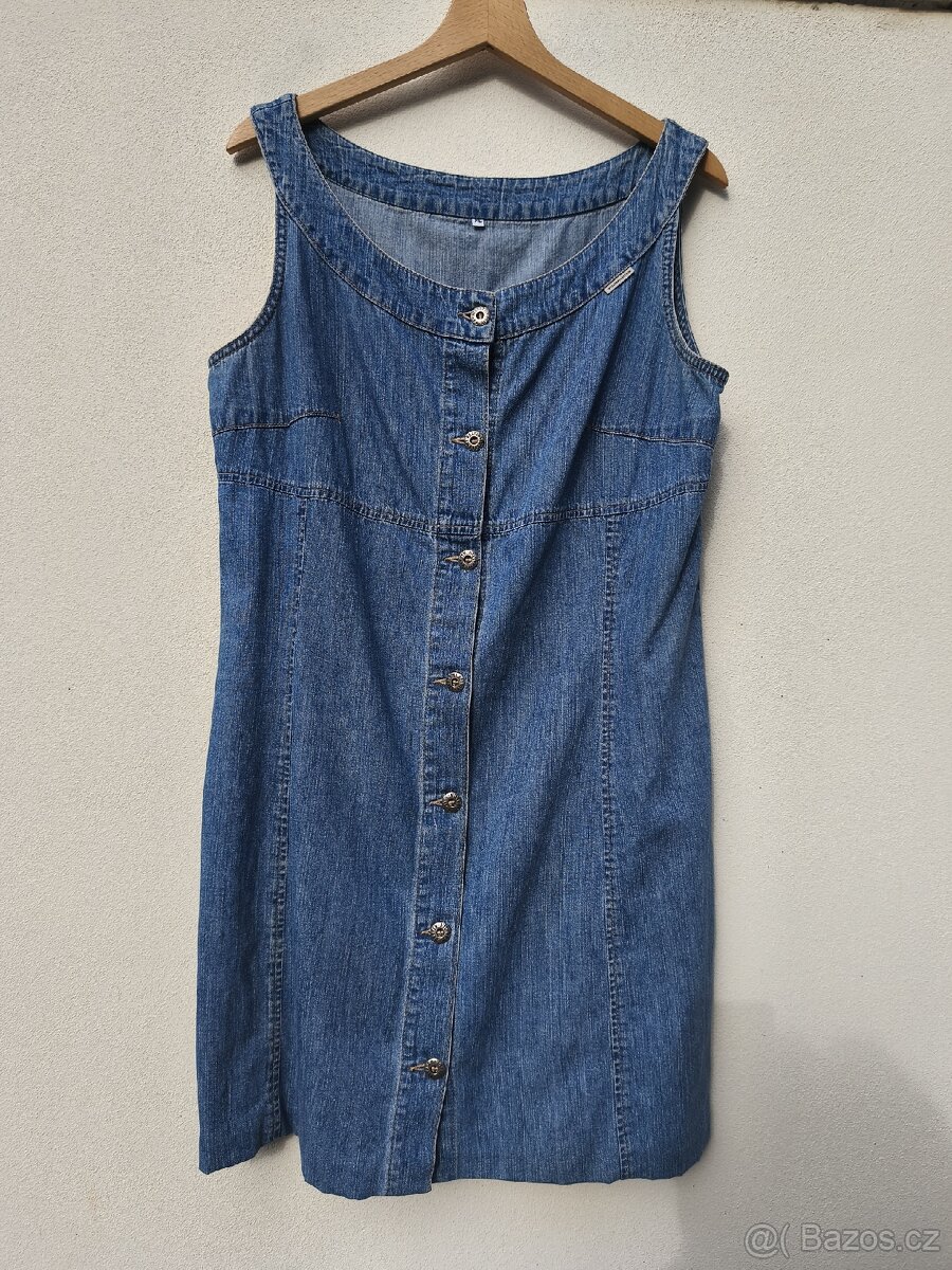 Džínové šaty vel. 38 a XL - 5