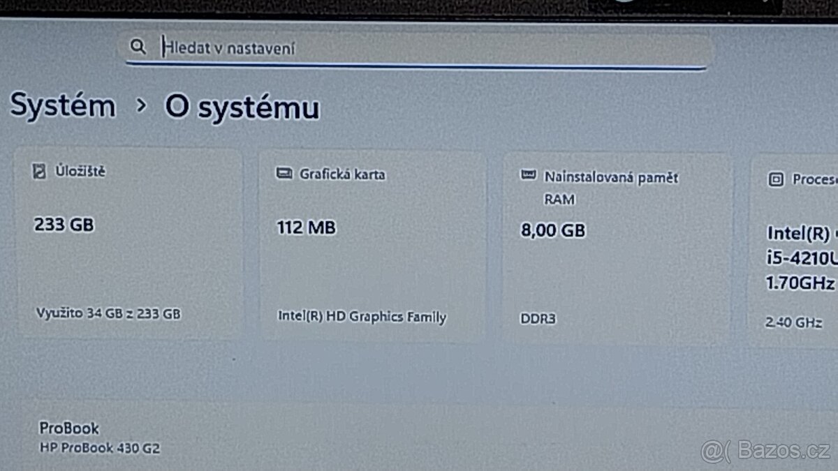 Notebook HP Probook 430 G2, 14", i5, SSD 256GB - 5