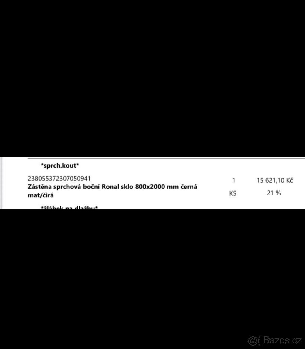 Sprchová zástěna Ronal NOVÁ - 5