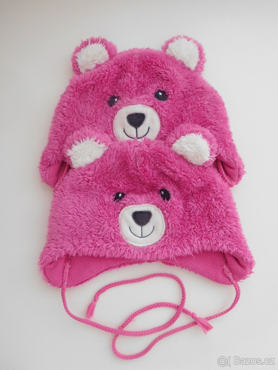 MIX Zimní čepice vel. 98/104/110/116/122/128, nákrčník 1-3 - 5