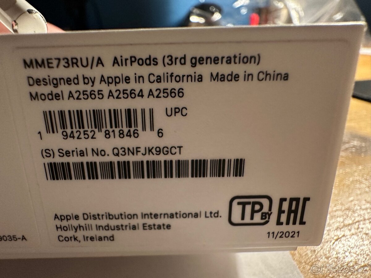 AirPods 3. generace s originální krabičkou - 5