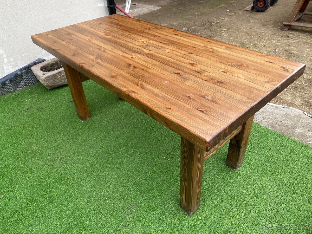 Masivní stůl smrk - 5