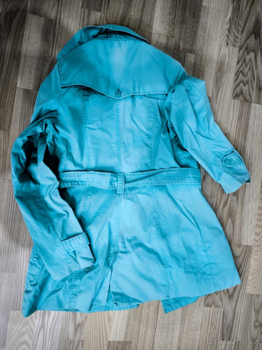 Mintový jarní kabátek - 5