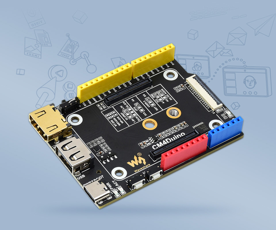 Raspberry CM4 CM4102008 + Arduino base board - 5