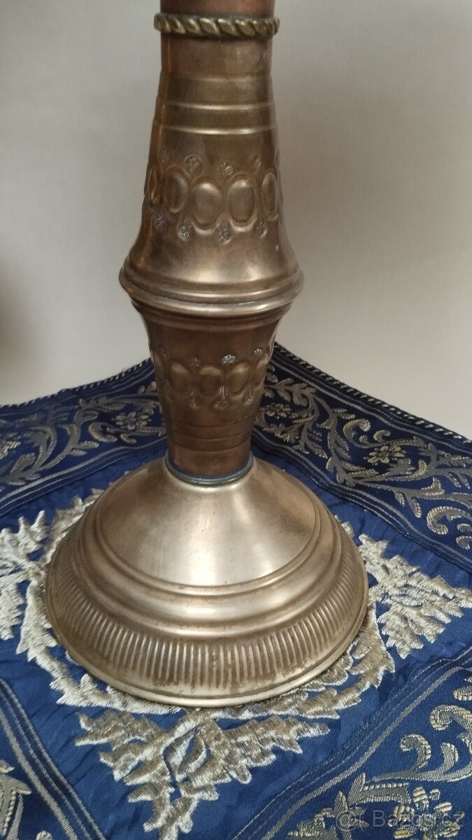 Orientalní lampa velká, stolek a malá lampa - 5