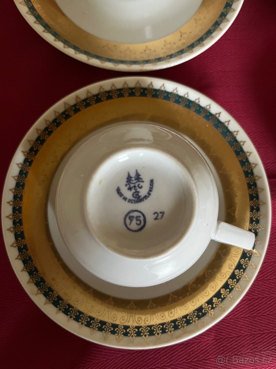 Porcelánová sada šálků (6ks). Haas a Czjzek - 5