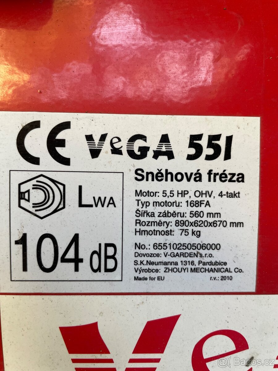 Sněžná fréza vega 551 - 5