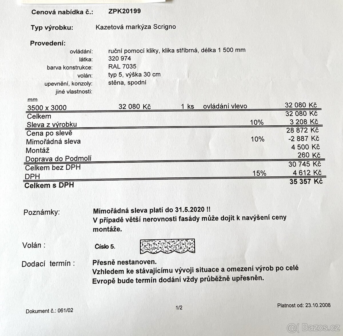 PRODÁM KAZETOVOU MARKÝZU - 5