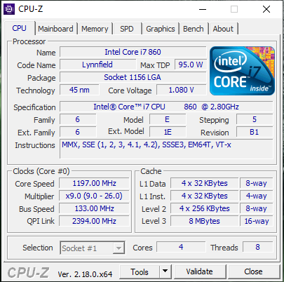 Počítačový set - Mobo/CPU/RAM 1156 - 5