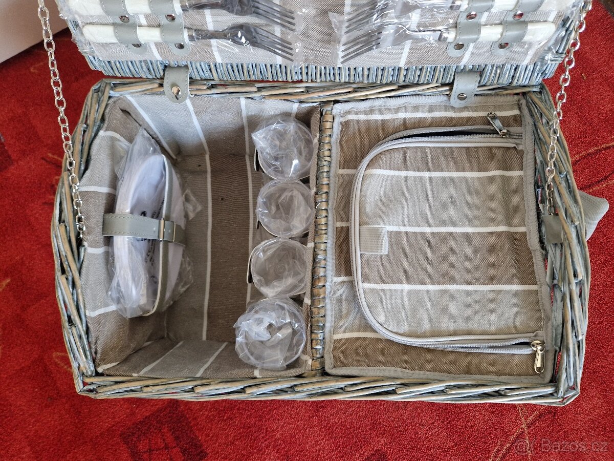 Prodám piknikový koš pro 4 osoby - nový - 5