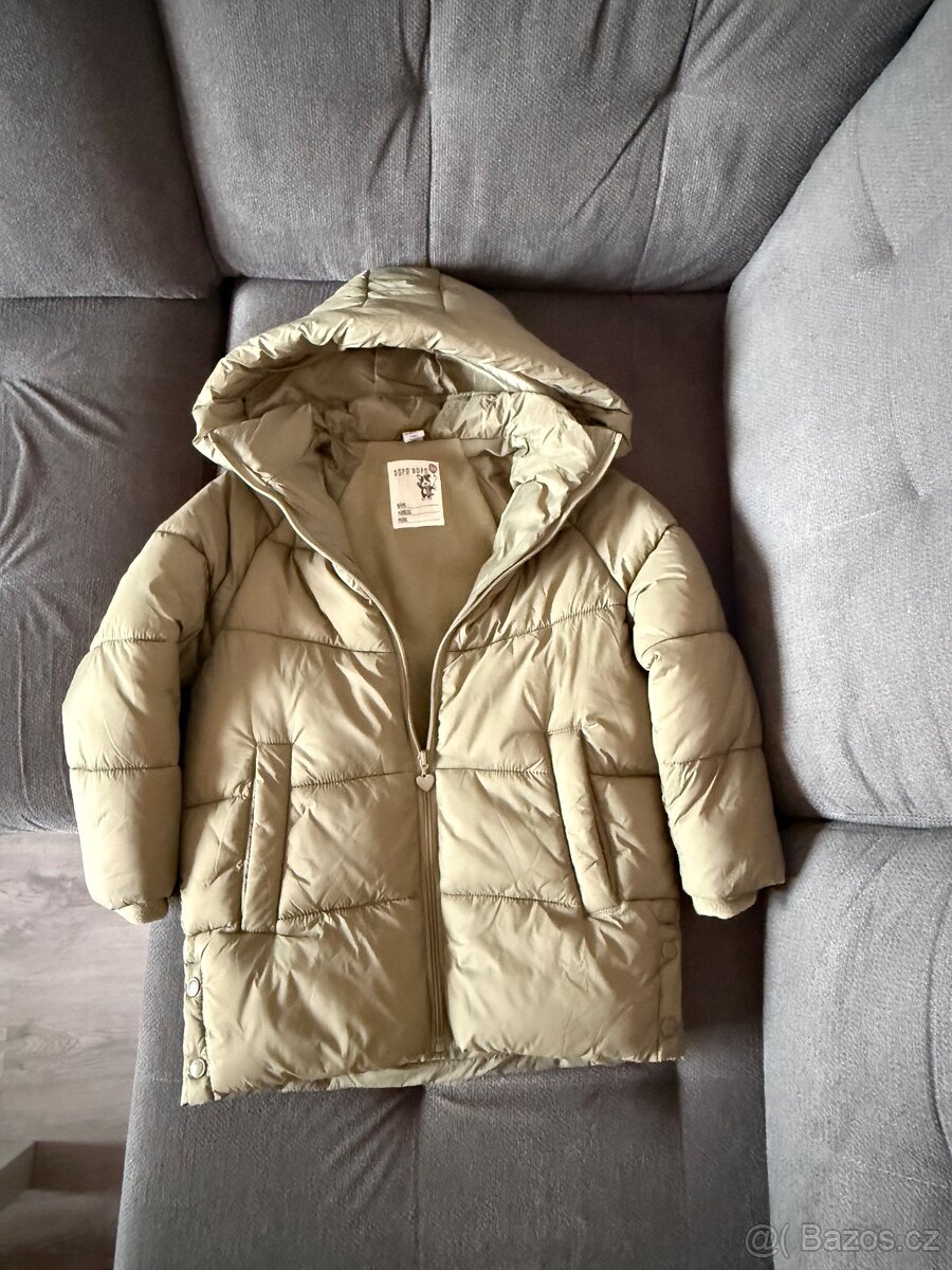 Dívčí zimní bundy sada vel. 128 - 5