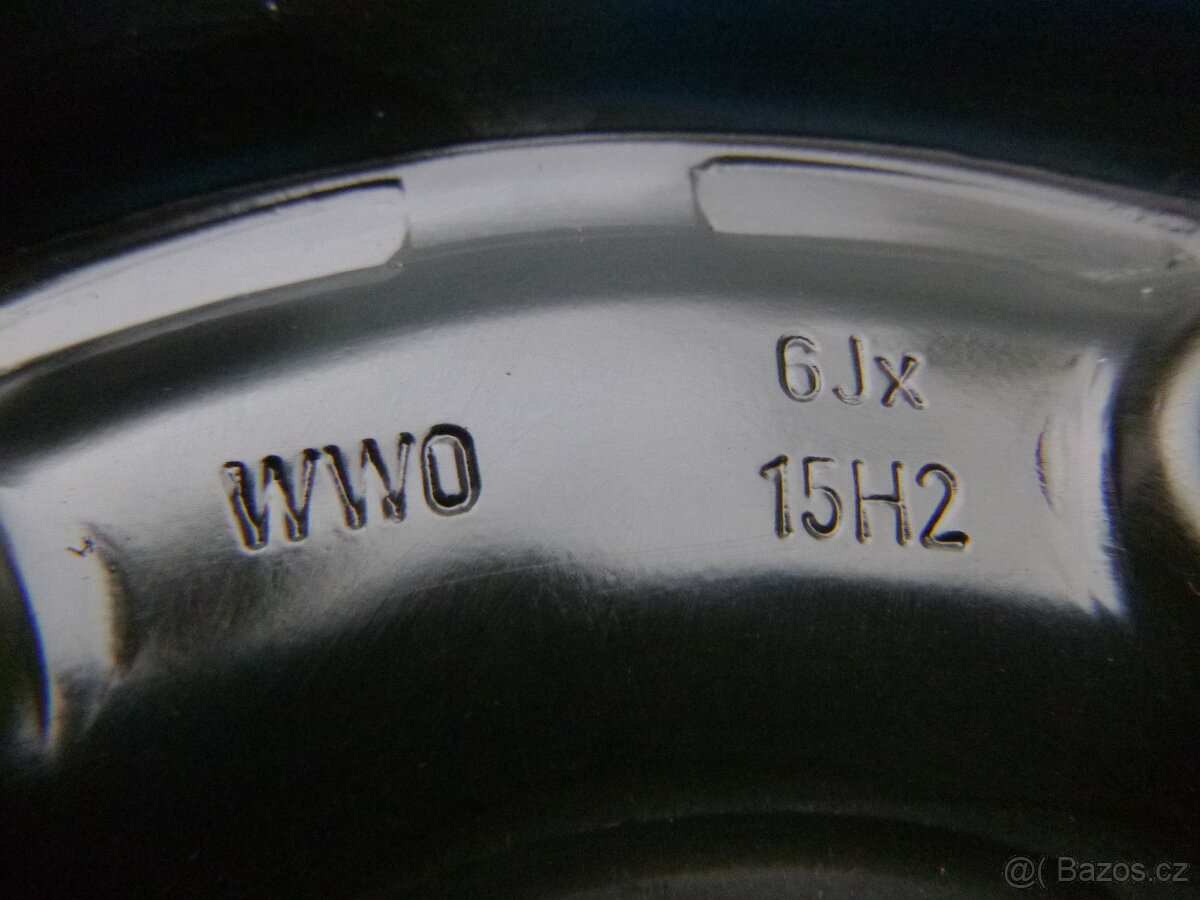Plechové disky kola originál VW Škoda 5x112 6Jx15 ET47 - 5