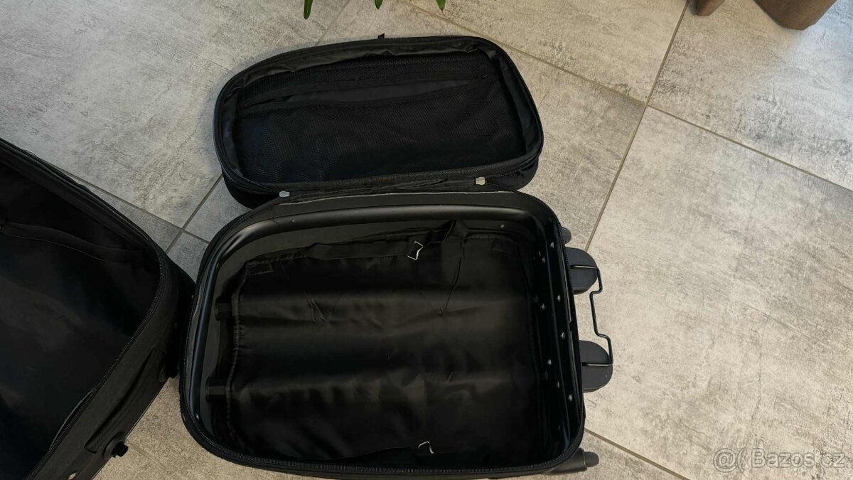 2x cestovní kufr, plátěný, vystužený. - 5