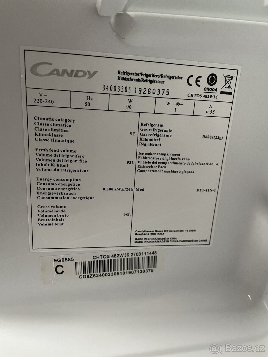 Lednice Candy CHTOS 482W36 - 5