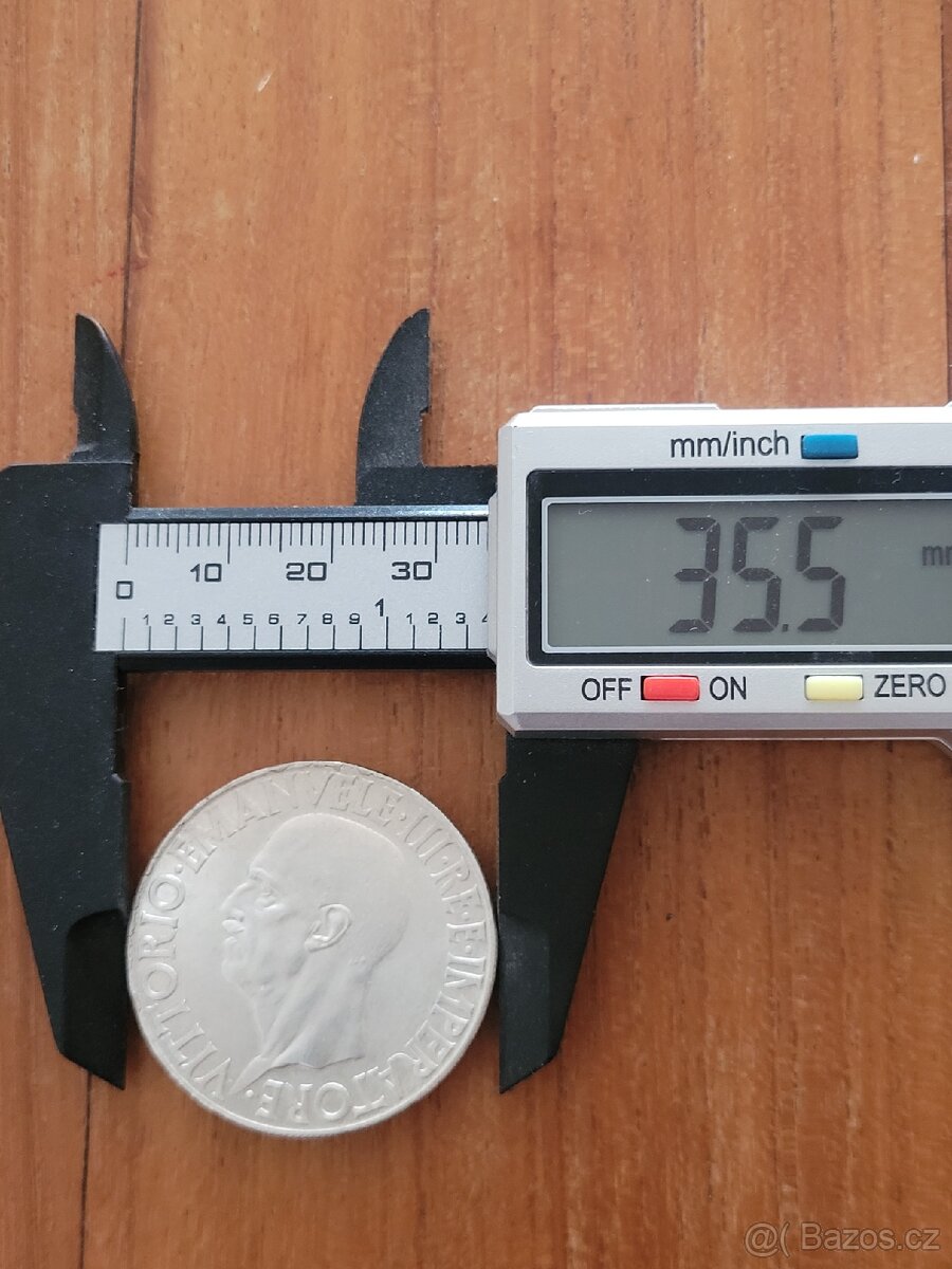 Stříbrná mince 20 lir - 5