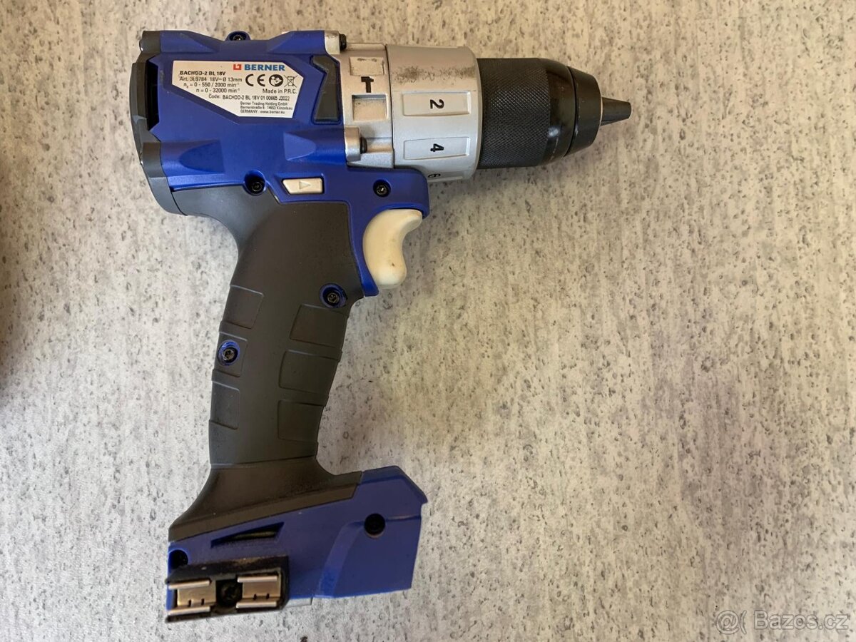 Aku Berner BACHDD-2 BL 18V +bat. 5.0 Ah+ nabíječka - 5